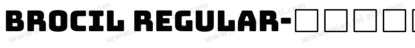 Brocil Regular字体转换